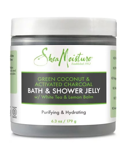 Shea Moisture Green Coconut & Activated Charcoal Bath & Shower Jelly, $10.99