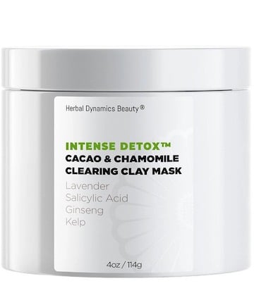 Herbal Dynamics Beauty Intense Detox Cacao & Chamomile Clearing Clay Mask, $24