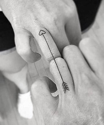 Geometric Semicolon Arrow Tattoo by Stef aka Keki : Tattoos