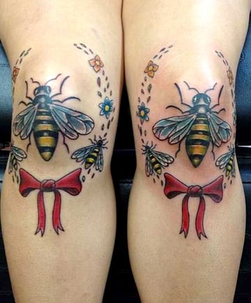 Details more than 64 bee knee tattoo  thtantai2