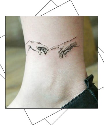 The Creation of Adam, 21 Ankle Tattoos You Haven't Seen a Million Times  Before - (Page 12)