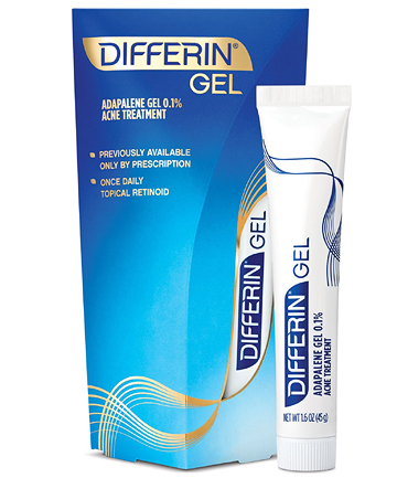 Differin Gel Adapalene Gel 0.1% Acne Treatment, $11.19