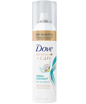 Dove Refresh + Care Fresh Coconut Dry Shampoo, $3.94