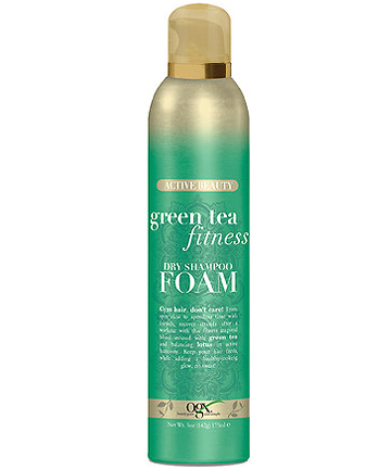 OGX Green Tea Fitness Dry Shampoo Foam, $8
