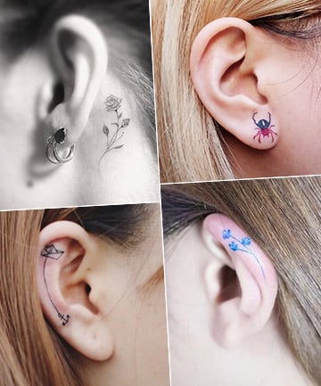 30 Charming Behind the Ear tattoos for Ladies in 2020  Tiny Tattoo Inc