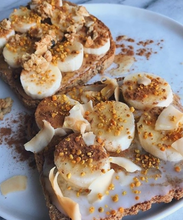 Banana, Almond Butter and Coconut