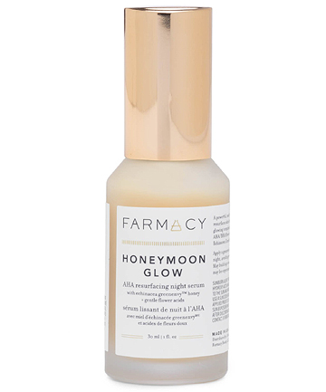 Farmacy Honeymoon Glow AHA Resurfacing Night Serum with Hydrating Honey + Gentle Flower Acids, $58