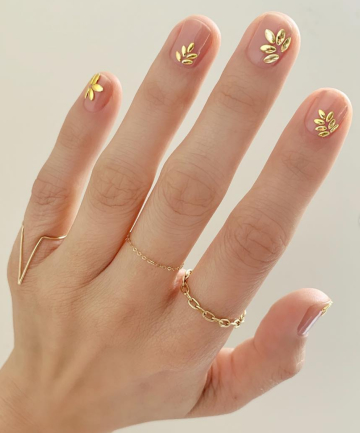 Golden nail art for wedding | Be Beautiful India