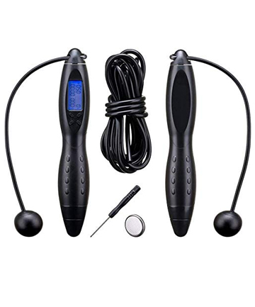 Jumping Rope with Digital Counter for Indoor and Outdoor Fitness, $10.48