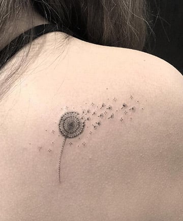 55 Awesome Dandelion Tattoos On Shoulder  Tattoo Designs  TattoosBagcom