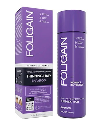 Foligain Triple Action Shampoo For Thinning Hair For Women With 2% Trioxidil, $15.50