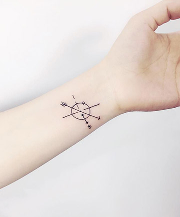 40 Geometric Arrow Tattoo Designs For Men  Sharp Geometry Ideas