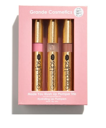 Grande Cosmetics Made You Blush Lip Plumper Trio, $27