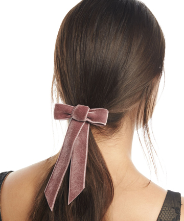 Jennifer Behr Velvet Bow Barrette, $128