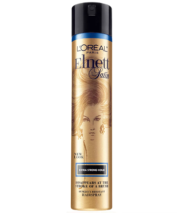 L'Oreal Elnett Satin Hairspray Extra Strong Hold, $14.99