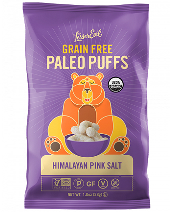 Lesser Evil Grain Free Himalayan Pink Salt Paleo Puffs, $3.99