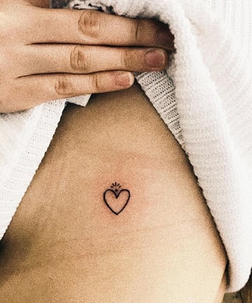 Little Heart Tattoo | Simple heart tattoos, Shape tattoo, Bookish tattoos
