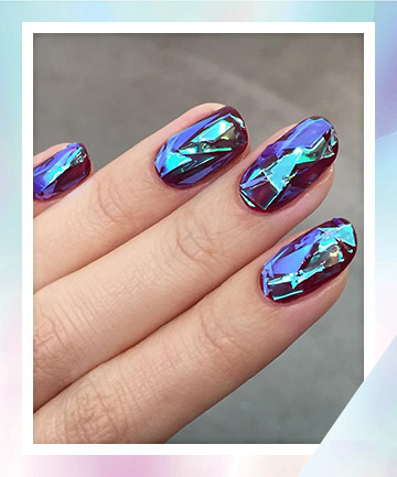 Holographic Shattered Glass Nails: Tutorial | Julisa.co