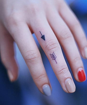 Inverted Arrow Tattoo