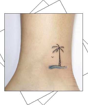 single line palm tree Art Print | Palm tree art, Palm tree tattoo, Small  tattoos
