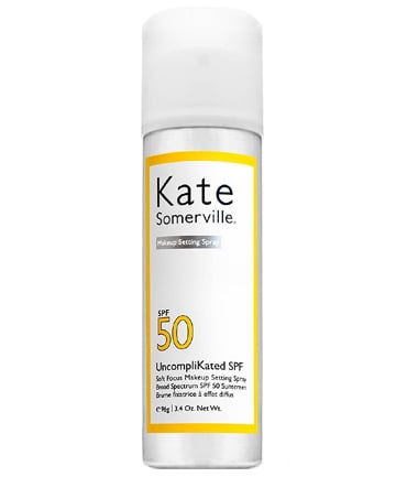 Kate Somerville UncompliKated SPF 50 Soft Focus Makeup Setting Spray, $38