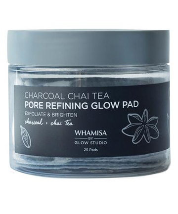 Whamisa by Glow Studio Charcoal Chai Pore Refining Glow Pads, $25