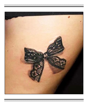Textured Bow, 30 Classy First Tattoo Ideas for Women Over 40 - (Page 30)