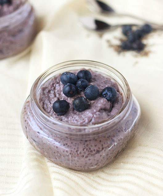 Blueberry Lavender Chia Seed Pudding