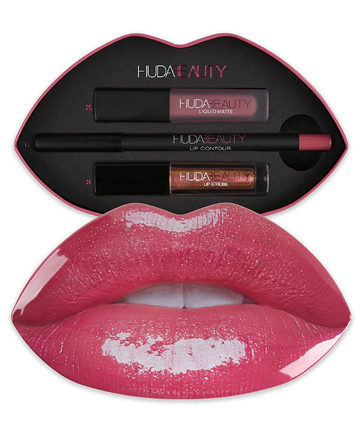 Huda Beauty Contour & Strobe Lip Set, $25