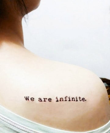 Literary Tattoos The Perks of Being a Wallflower 30 Literary Tattoos  for Bookish Babes  Page 10