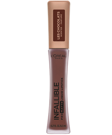 L'Oreal Paris Infallible Pro Matte Les Chocolats Scented Liquid Lipstick, $7.99