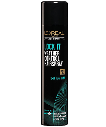 L'Oreal Paris Advanced Hairstyle Lock It Weather Control Hairspray, $3.97
