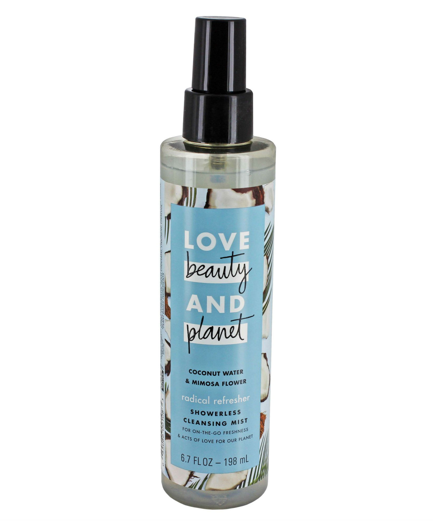 Love Beauty and Planet Coconut Water & Mimosa Flower Showerless Cleansing Mist, $6.98