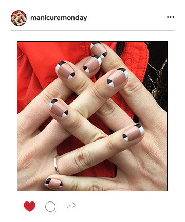 Mani of the Week: Graphic Black and White Nails