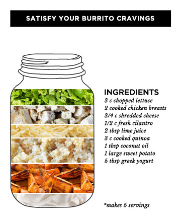 Mason Jar Burrito Bowls