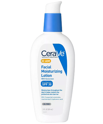 CeraVe AM Facial Moisturizing Lotion with Sunscreen, $13.49