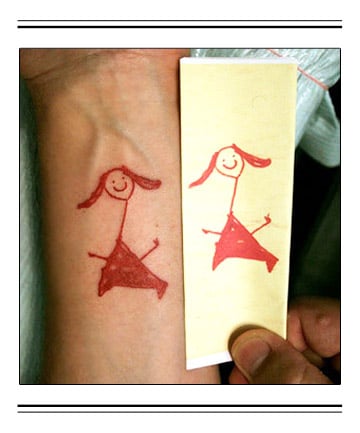 Celebrity Stick Figure Tattoos | Steal Her Style