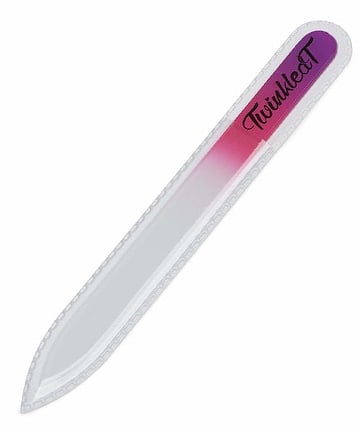 Twinkled T Purple Mont Bleu Glass Nail File, $6.99