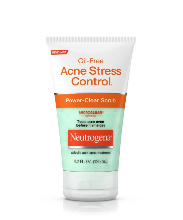 Best Drugstore Acne Product No. 15: Neutrogena Oil-Free Acne Stress Control Power-Clear Scrub, $6.99