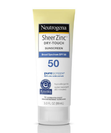 Neutrogena SheerZinc Dry-Touch Sunscreen SPF 50, $12.99