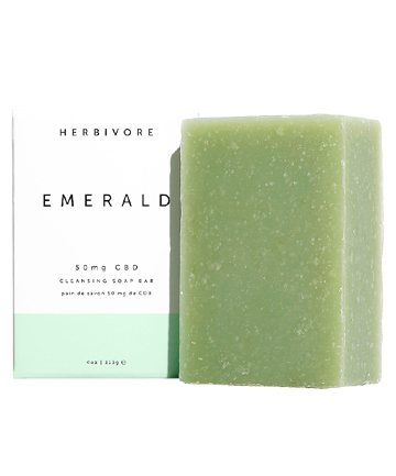 Herbivore Emerald 50 mg CBD Cleansing Soap Bar, $14