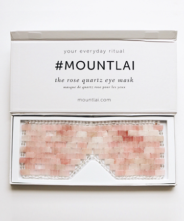 Mount Lai The Rose Quartz Eye Mask, $84