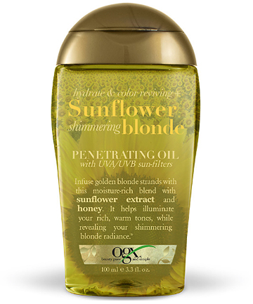 OGX Hydrate & Color Reviving + Sunflower Shimmering Blonde Penetrating Oil, $8.03