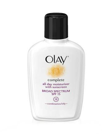 Best Drugstore Moisturizer No. 3: Olay Complete All Day Moisturizer with Sunscreen Broad Spectrum SPF 15 - Normal, $8.99