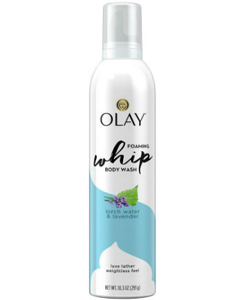 Olay Foaming Whip Birch Water & Lavender Body Wash, $5.49