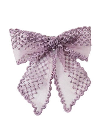 Free People Lover of The Night Lacey Bow  in Lilac, $18
