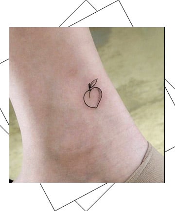 Peach slice tattoo by Ann Gilberg  Tattoogridnet