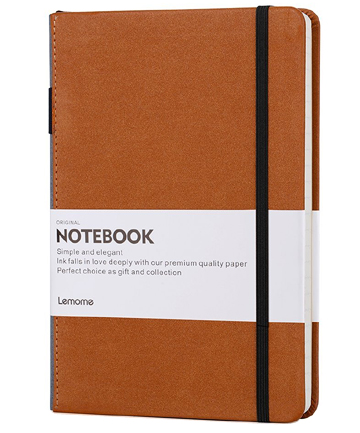 Lemome A5 Wide Ruled Hardcover Writing Notebook, $13.99