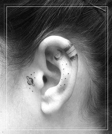 7 Floral Ear Tattoos That Are Beyond Adorable - Brit + Co