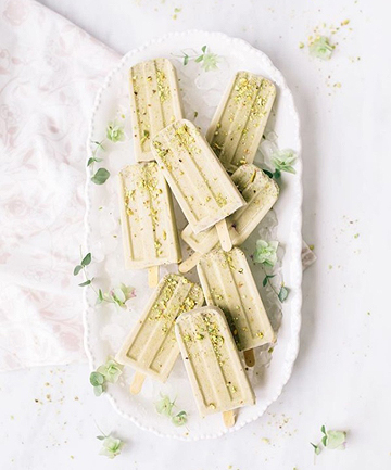 Earl Grey and Pistachio Popsicles